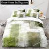 Art Green Blue Black Striped Plaid Patch Style Duvet Cover Pillow Case Bedding Set Quilt Cover Double Bed Home Textile963963