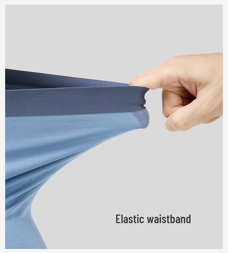 Nahtlose Herren Antibakterielle Atmungsaktive Seiden Boxer Briefs - Hochelastisch, Bequeme Passform, Große Größe