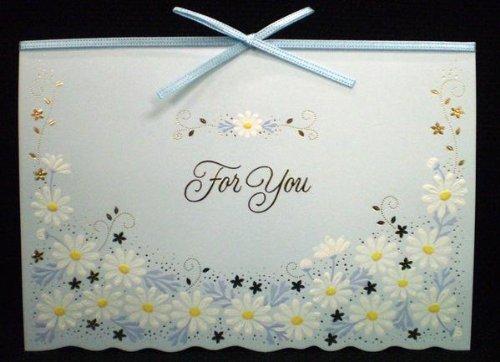 

Многоцелевая открытка Белый космос и лента Для тебя - MU12-0