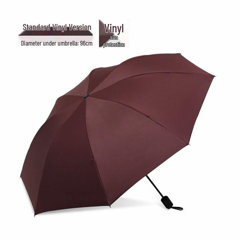 10-Rib Auto Folding Umbrella: Enlarged, Thickened, Portable, with Ring Buckle – for Sun and Rain, Custom Logo Available.