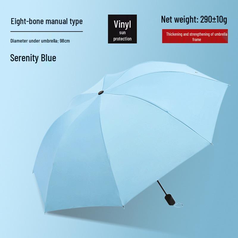 Customized Men's 10-Rib Automatic Sun & Rain Triple Folding Umbrella