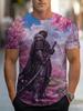 Men's Retro 3D Graphic Print T-Shirt - Perfect for Daily Wear and Vacation