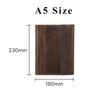 Vintage Crazy Horse Leather Notebook Portfolio For Ipad Mini Case A5 Book Travel File Folder Office School Stationery Supply Quality