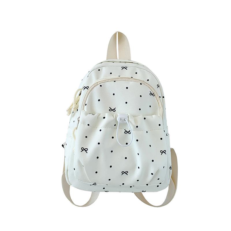 Schoolbag1011 spring new fashion schoolbag junior high school girl girl heart polka dot bow schoolgirl backpack