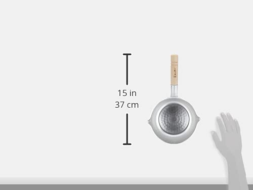 Taniguchi Metal Yukihira Pot, Gas Stove Only, 18cm, 1.8L, Made In Japan, Lightweight, for Stews and Miso Soup, by a Japanese Craftsman