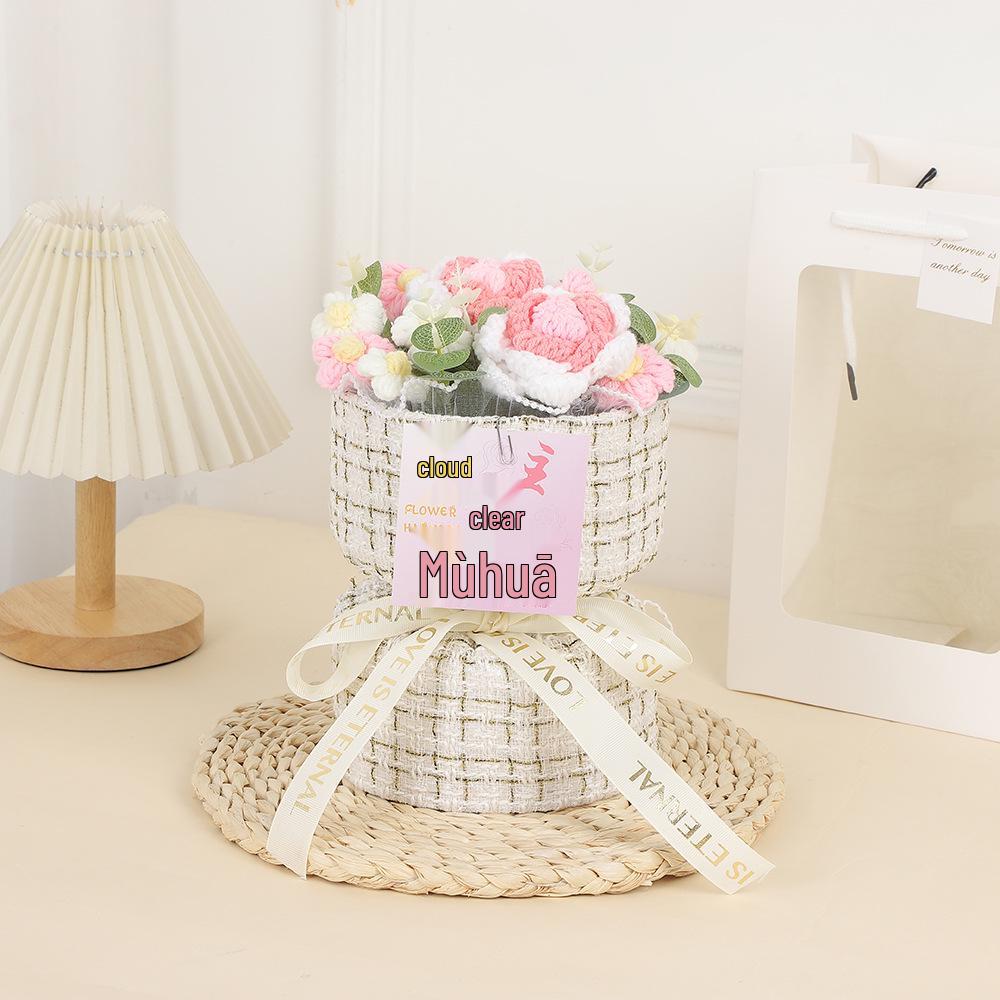 Sunflower Knitted Bouquet: Inspirational Graduation Gift for Gaokao & Zhongkao