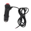 1.5M 1.5M Car Cigarette Lighter Power Plug Adapter with   12V Red Black LED