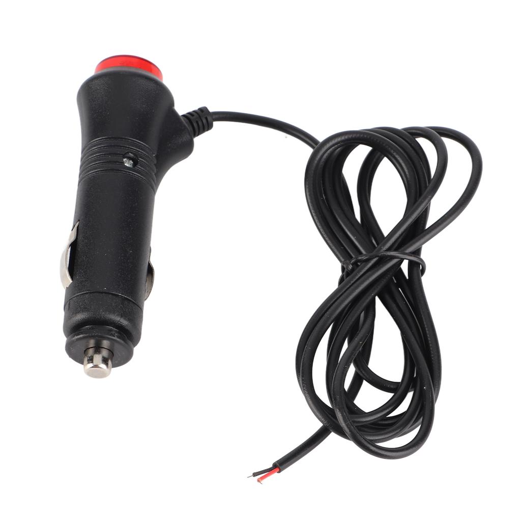1.5M 1.5M Car Cigarette Lighter Power Plug Adapter with   12V Red Black LED