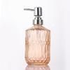 Textured Glass Hand Soap Dispenser 400ml Liquid Storage Hand Sanitizer Bottle  Home Use