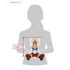 Sanei Boeki Pokemon ALL STAR COLLECTION Aceburn (S) B12,5 x T17 x H22 cm Plüsch-Pokemon PP177