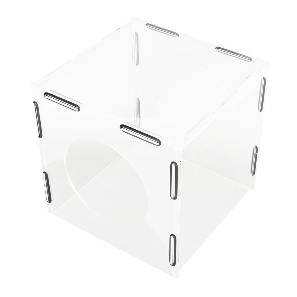 Enclosed Grinding Dust Box Transparent Acrylic Dust Hood Dust Cage for Engraving Polishing