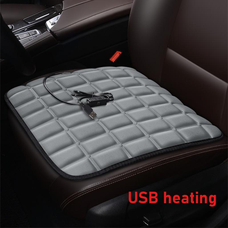 12V Car Seat Heated Cover 3 Gear Adjustable Temperature Electric Heating Pads Heated Car Seat Cushion Winter Seat Warmer