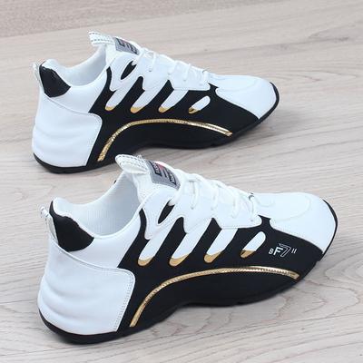 Fashion Luxury Men's Sneakers High Quality Leather Casual Shoes for Men Fashion All-match Sport Shoes Platform Comfor Men Running Shoes