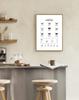 Nordic Minimalist Coffee Shop Wall Art: Modern Canvas with Inner Frame