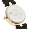 Fieldwork Women's Analog Ellipse Watch with Gold Leather Strap, Black (JN003-5)