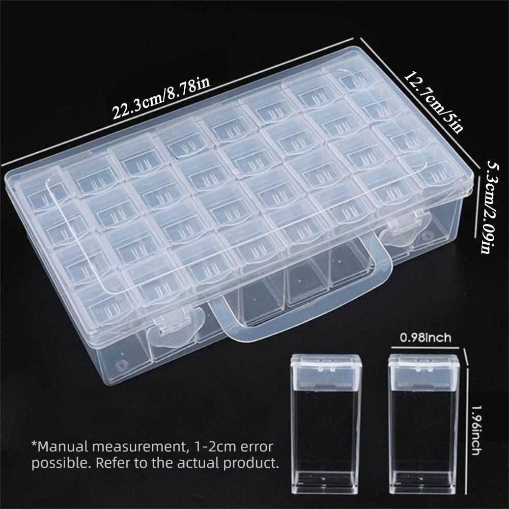 Clear Perler Beads Storage Boxes with Handle Storage Box Diamond Embroidery Accessories Drill Box