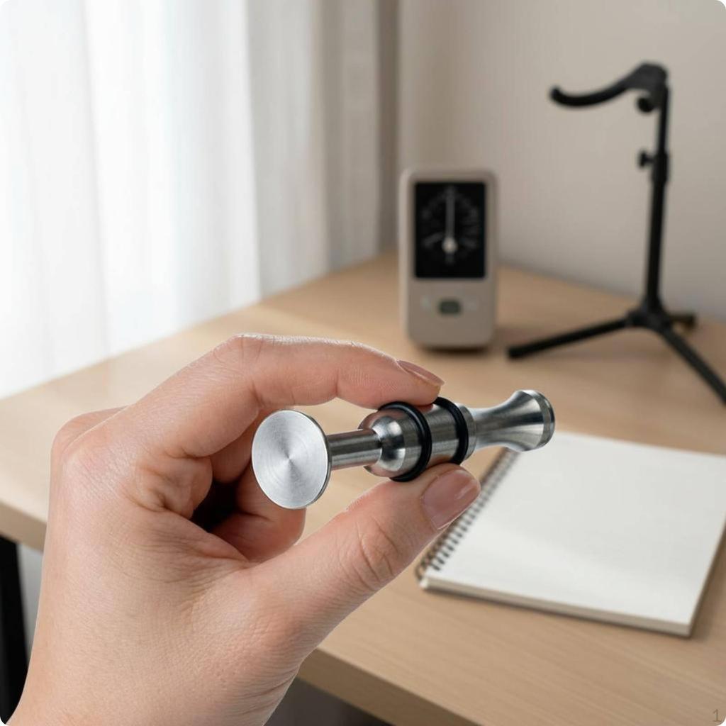 Metal Embouchure Piece Silver Compact Training Device