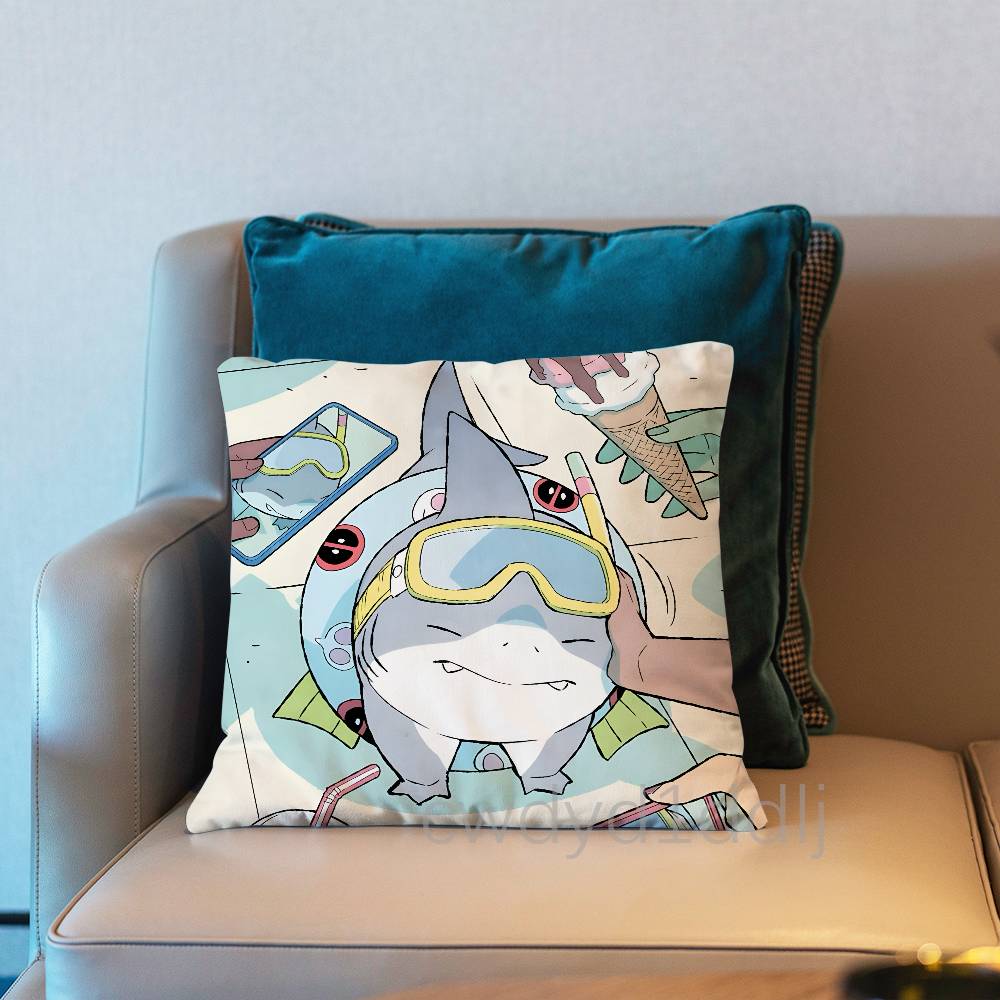 

JJeff The Land SShark Pillowcases Cute Funny Pillow Case For Wedding Party Home Decor Comfy Pillow Cover 30x30cm