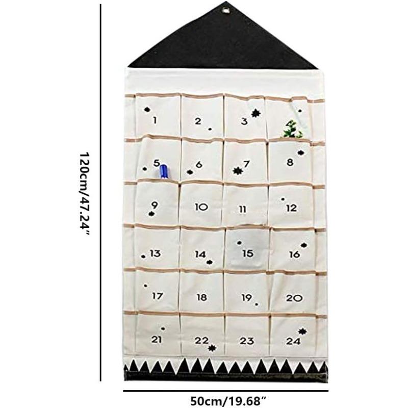 For Hanging Christmas Ornament Advent Calendar for Filling Christmas Calendar Fillable Advent Calendar Fabric