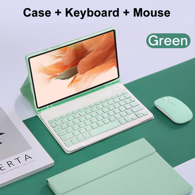 Samsung S11/A9+/S7/S8/S9FE/S10Li Bluetooth Keyboard Protective Case with Magnetic Pen Holder