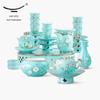 Yongfengyuan Madam Porcelain Hand-painted Blue 33-Piece Tea Set