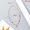 New Crystal Necklace, Retro Handmade Beaded Necklace for Women, Fashion Temperament Geometric Short Neck Chain Necklace