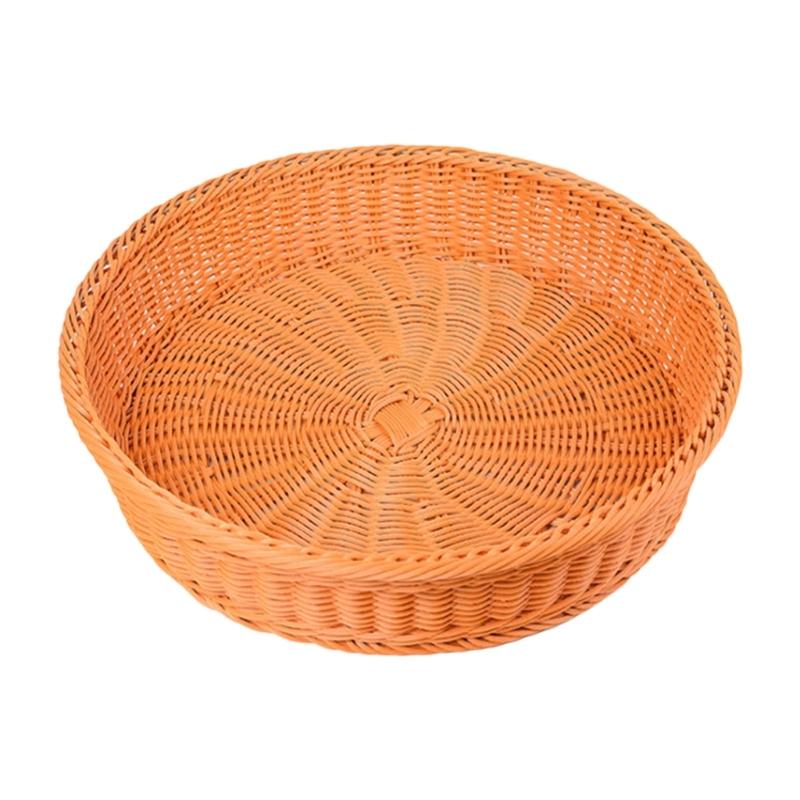 

Удобная корзина для хранения овощей, прочная плетеная корзина для фруктов 25CM коричневый