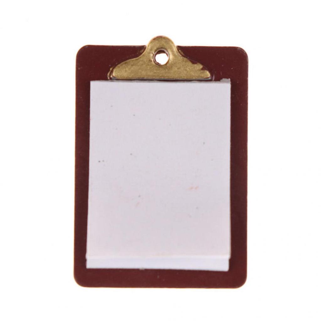 Mini Lovely Paper Clipboard Kids Dollhouse Toy House Miniature Accessories