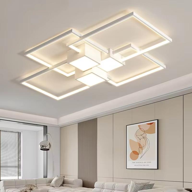 Nordic Black White LED Ceiling Light Modern Design Irregular Ceiling Light Dining Room Living Room Bedroom Lighting Fixtures