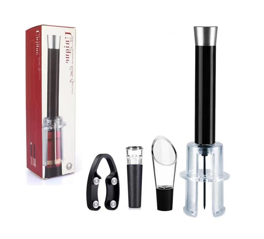 New Air Pump Wine Bottle Opener Air Pressure Vacuum Red Wine Stopper Beer Lid  Stainless Steel Opener Corkscrew Corks Out Tools
