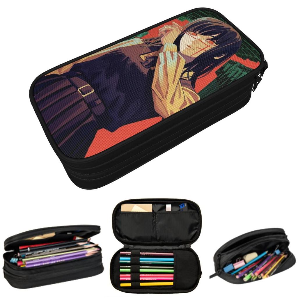 Asa Mitaka Yoru Chainsaw Man Anime Reze Pencil Case for Kids Gifts Pen Box Pencil Bag Stationery Supplies Pen Holder Bag