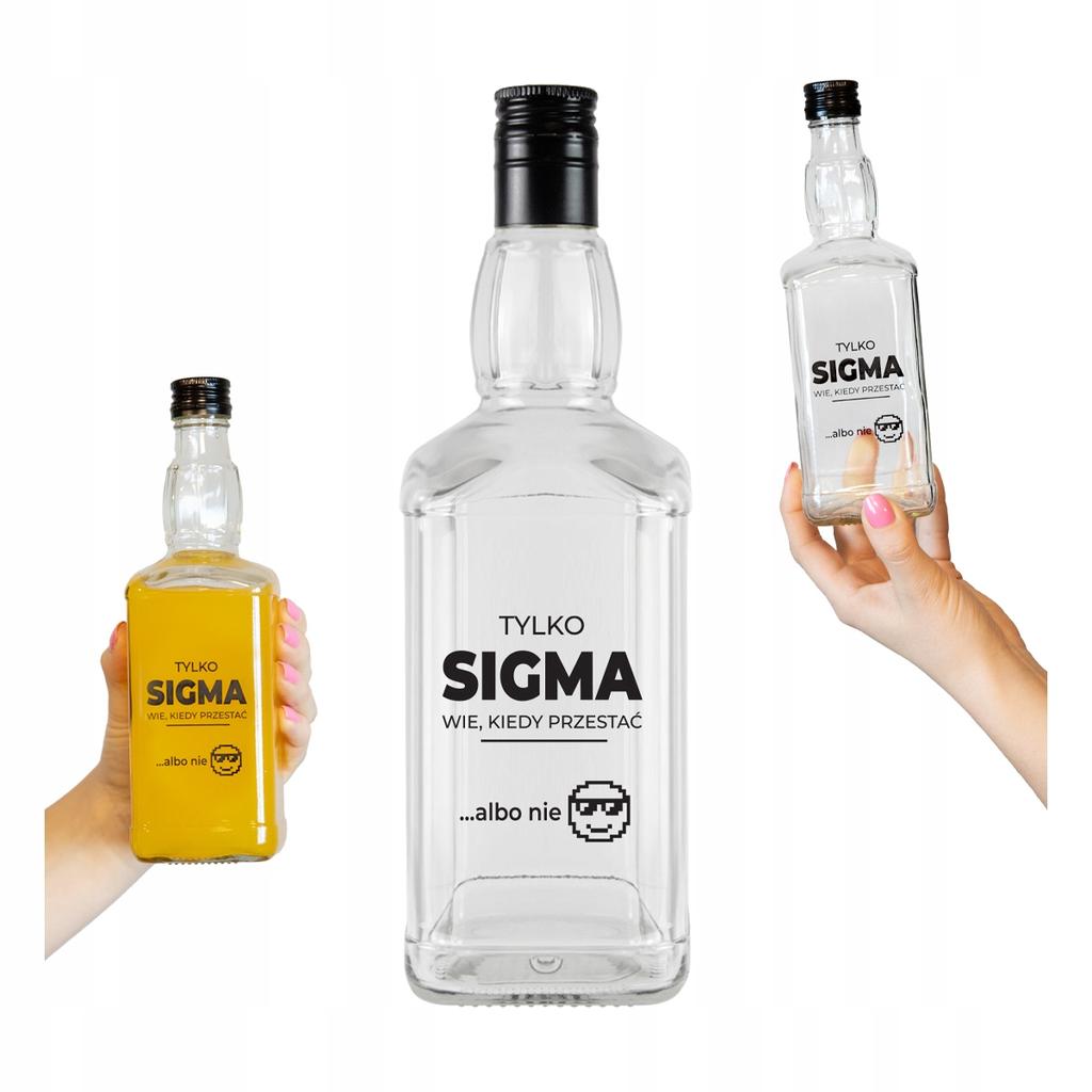 Butelka Szklana Daniels 500 Ml Na Alkohol Prezent Z Nadrukiem - Sigma 0,5L