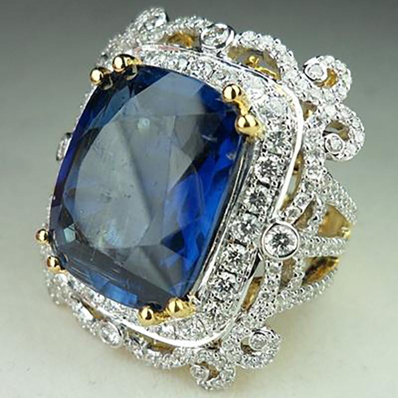 Nuovi gioielli, anello retro stile corte con motivo traforato per donna, anello di lusso moda per pendolari