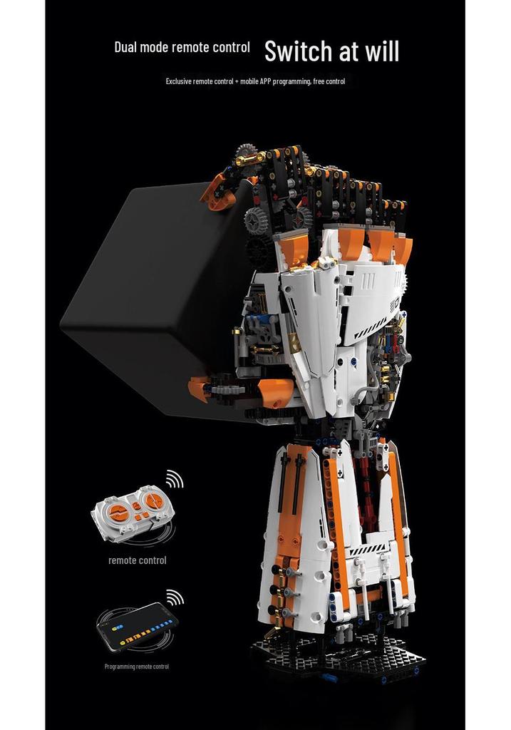 H1001 Remote Control Mechanical Arm Building Set – Educational Electric Programming Toy for Kids