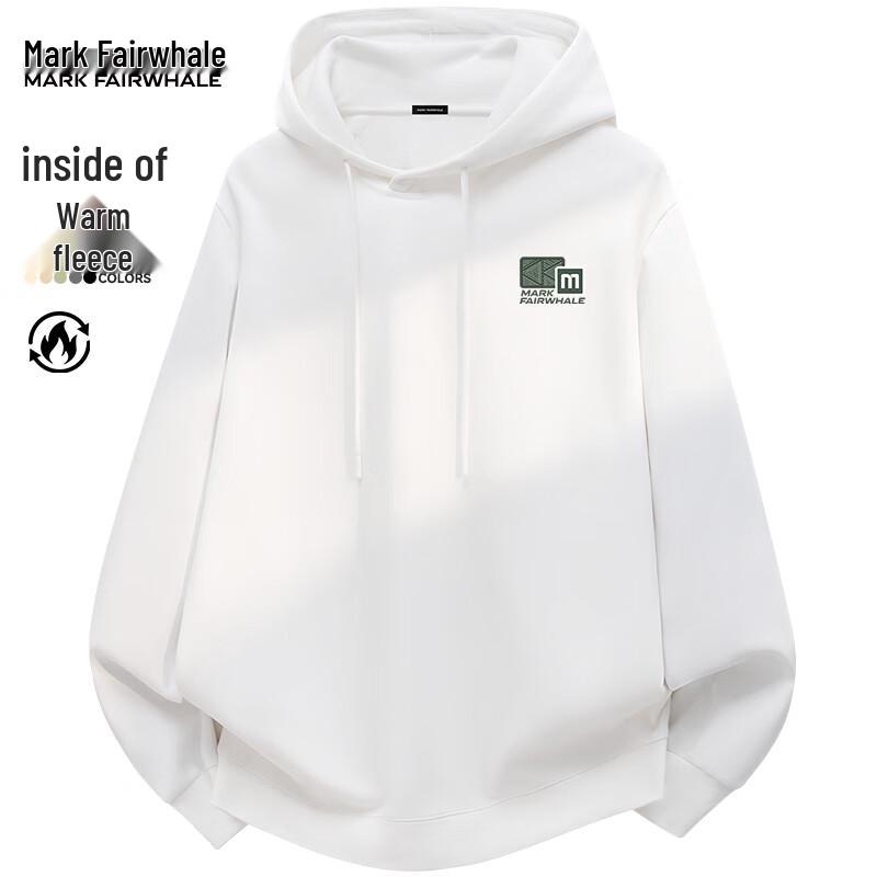 Mark Fairwhale Men's Winter Fleece Lined Hooded Sweatshirt