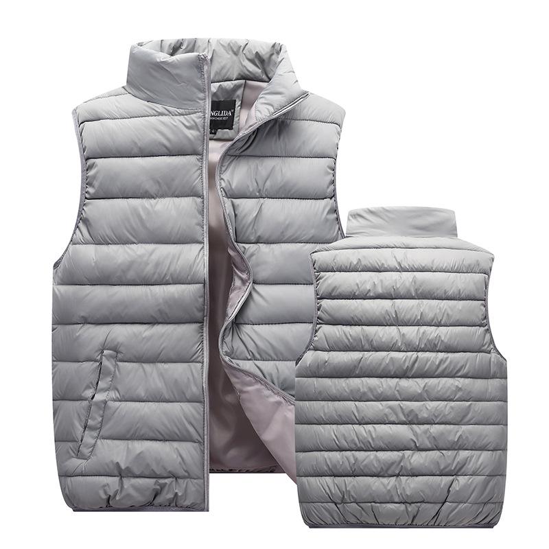Unisex Slim Fit Hooded Down Cotton Vest - Autumn/Winter Style, Plus Size, Korean Design, Sleeveless Jacket for Men and Women