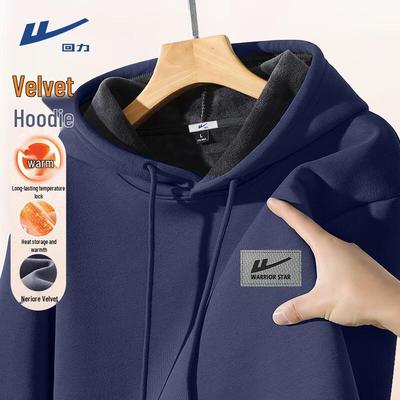 Unisex Winter Warm Hooded Fleece Pullover