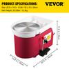 SucceBuy Electric Pottery Wheel Machine 28cm 350W Manual Handle Foot Pedal for School Ceramic Clay Working Forming DIY Art Craft