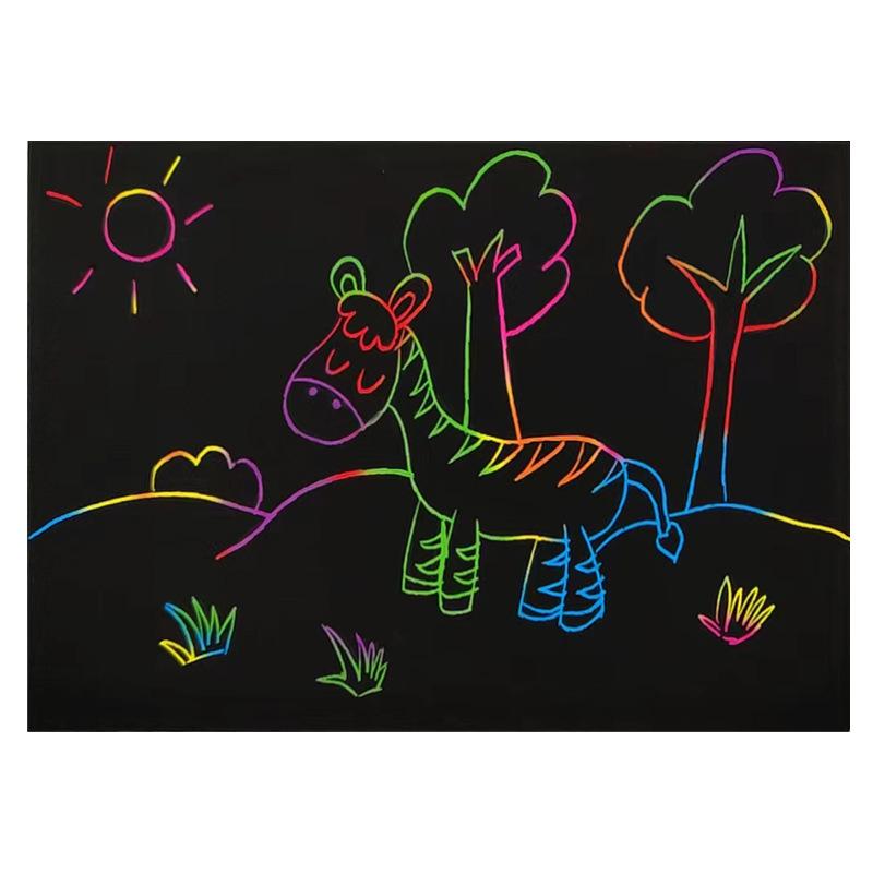 Set - 50 Sheets of Scratch-Off for Kids Crafts, Party Games, Halloween, Back To School, Christmas & Birthday Gifts