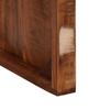 Side Table Brown 60 X 35 X 46 Cm Solid Upcycled Wood