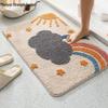 Cute Cartoon Non-Slip Bathroom Floor Mat & Toilet Door Foot Pad