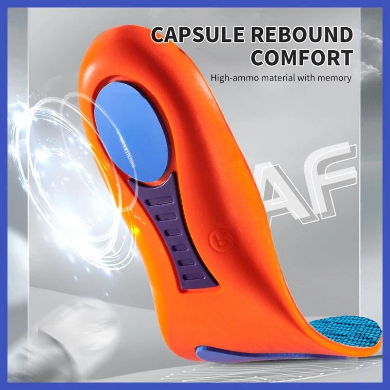 2/4/6Pcs Orthopedic Shoes Insole Men Women Arch Support Plantar Fasciitis Insoles for Feet Shock Absorbing Non Slip Shoe Pads