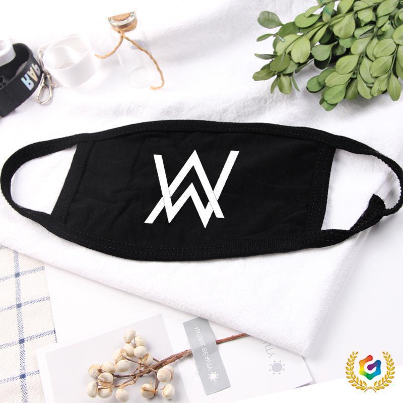 Mascarilla Luminosa Negra 3D Antiniebla Alan Walker para Hombres y Mujeres