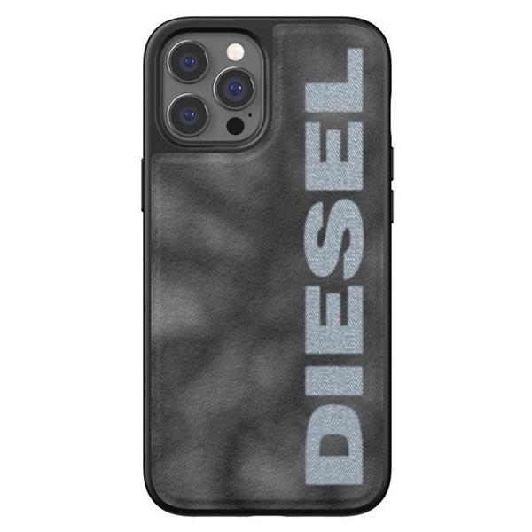 Diesel Etui Formowane Bleach Denimiphone 12/12 Pro Szaro-Biały/Grey-White 44297