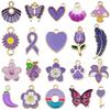 Mixed Color Cartoon Enamel Alloy Pendants for DIY Bracelets & Keychains