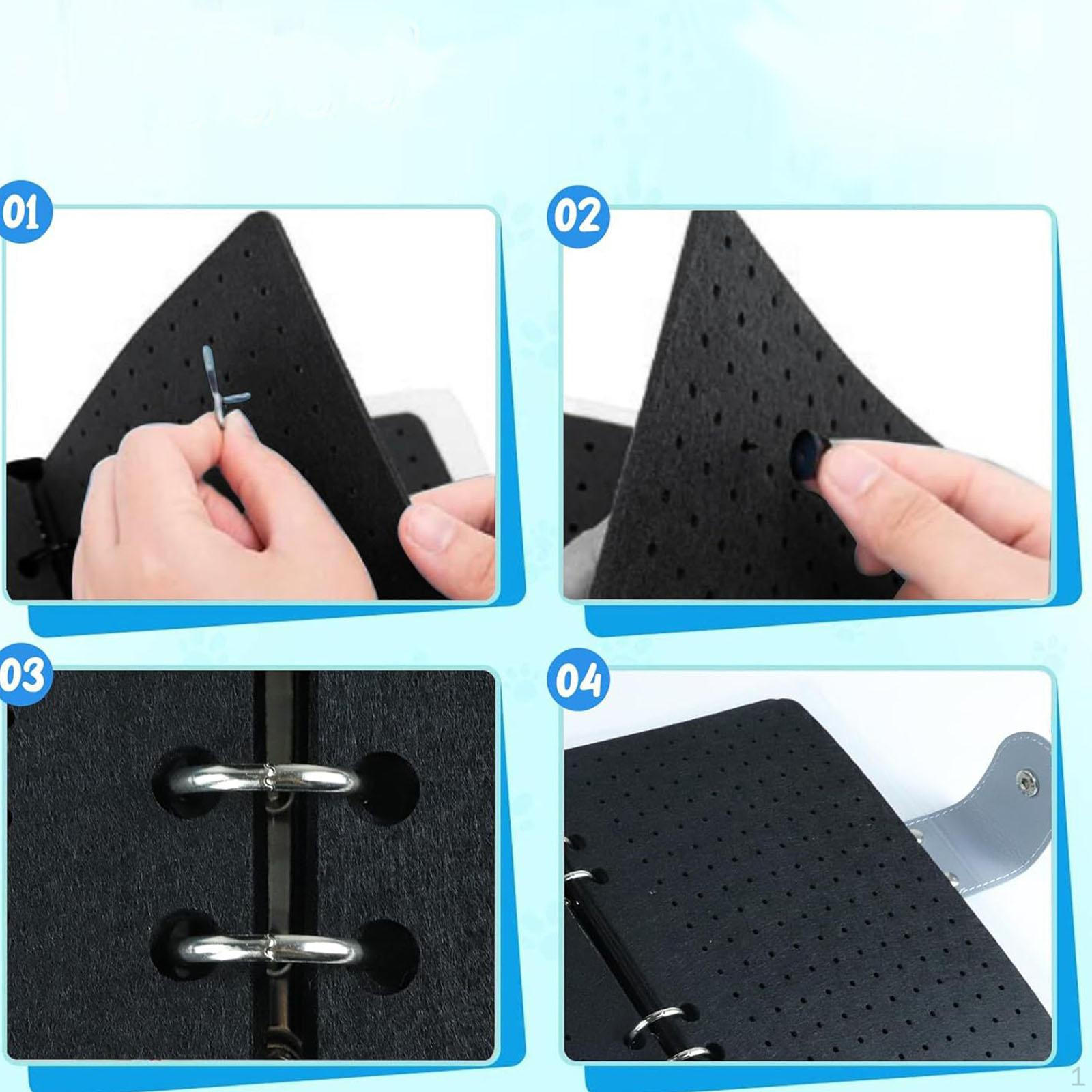 

Органайзер для булавок для хранения книг для мужчин и женщин, торговля, переноска, путешествия, 8 страниц