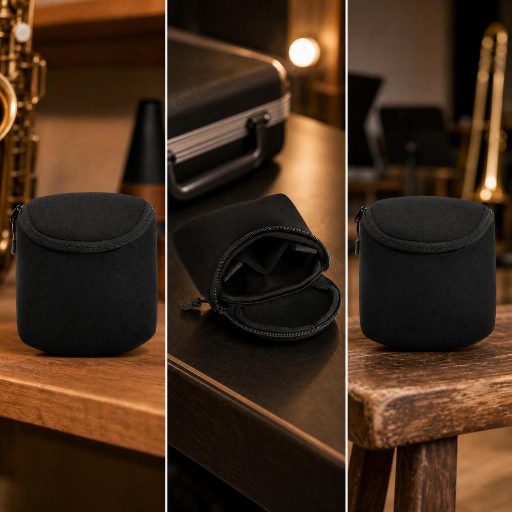 3 Pieces Padded Textile Instrument Tip Cover Case Dark softSided