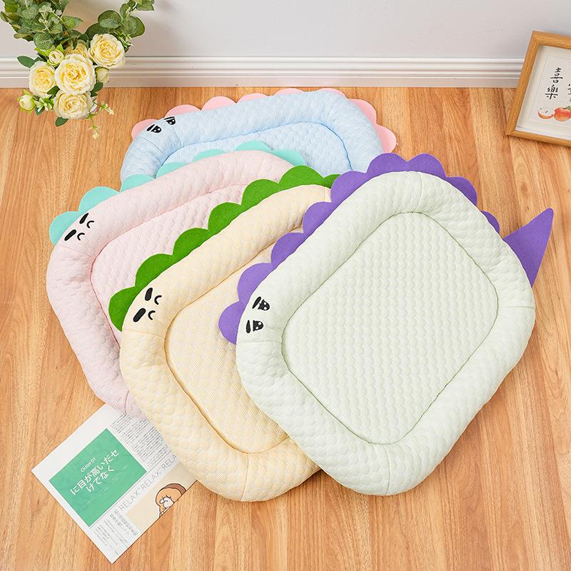 Kennel Dinosaur Series Cool Cushion Soft Cool Cushion Dog Cushion Teddy Small Dog Summer Breathable Pet Bed