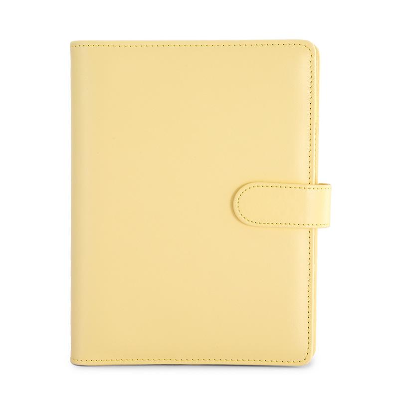 Custom Pu Leather Budget Binder Office Supplies Notebook Planner Cover Binder Ring Bound Planner With Buckle