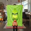 Christmas Gift Comedy Movie How the Grinch Stole Christmas Blanket Home Warming, Four Season Bed Decoration Sofa Cover Flannel Throwing Blanket K5